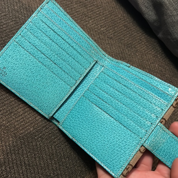 Gucci gg monogram bamboo canvas leather wallet - Picture 4 of 10